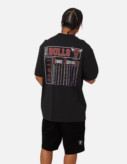 MNA-D33 (Mitchell and ness player & stats tee bulls rodman black) 112394347