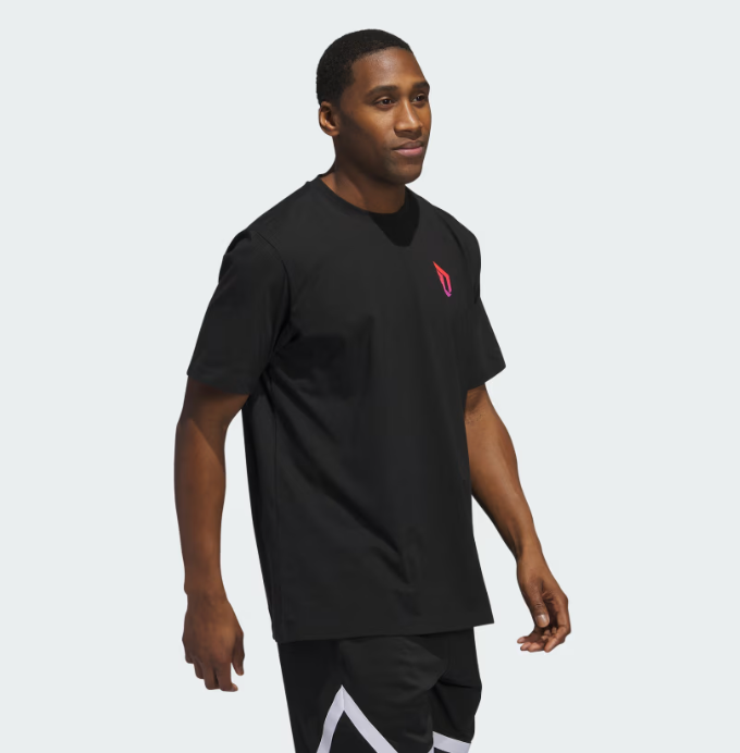 AA-T25 (Adidas damian lillard foundation tee black) 92492646