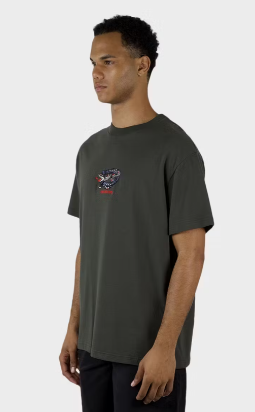 D-C7 (Dickies rattler 450 short sleeve relaxed fit tee dark olive) 92493045