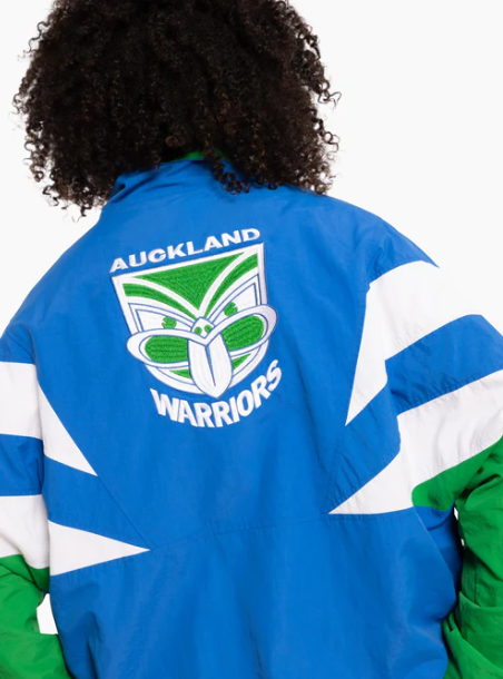 MNA-G38 (Mitchell & ness full zip new zealand warriors spray jacket blue/white/green) 92499130