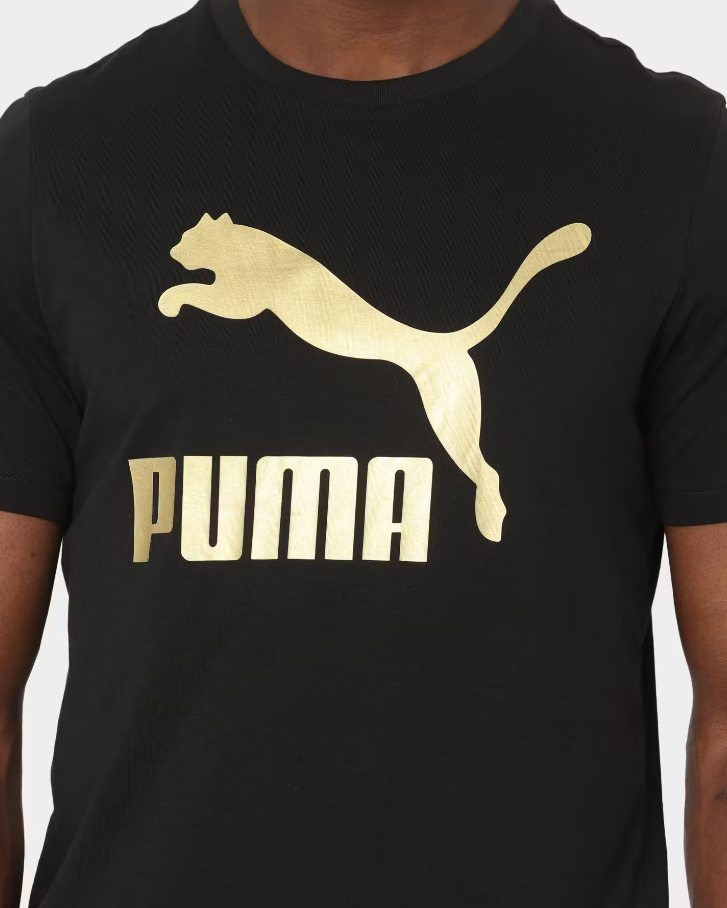 PA-Y6 (Claasic logo tee puma black/gold) 62292250