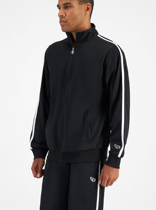 CA-U12 (Champion lifestyle zip through track jacket and skinny jogger set black) 22498477