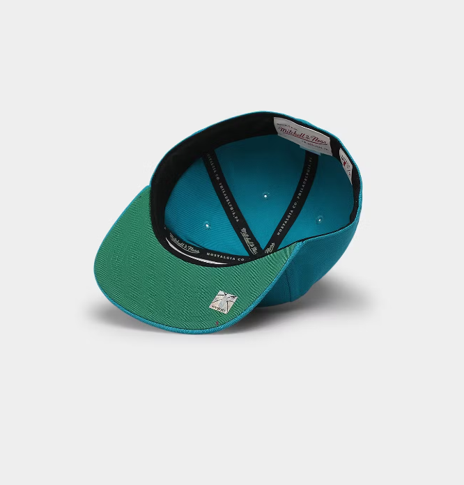 MNA-W27 (Mitchell and ness team ground 2.0 fitted hwc hat hornets teal) 52392824