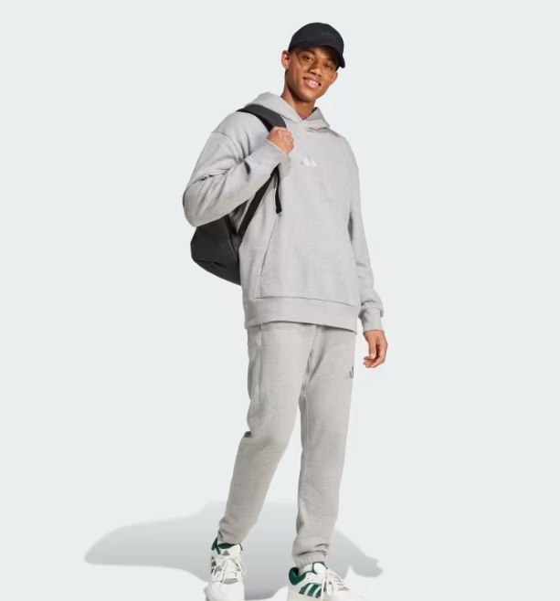 AA-V25 (Adidas all szn french terry hoodie medium grey heather) 102495292