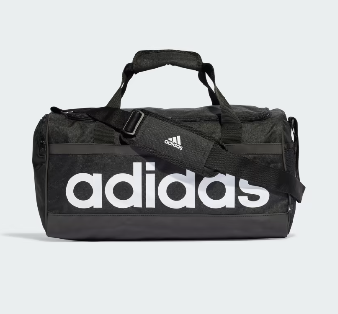 AE-A7 (Adidas essentials small duffel bag black/white) 102492646