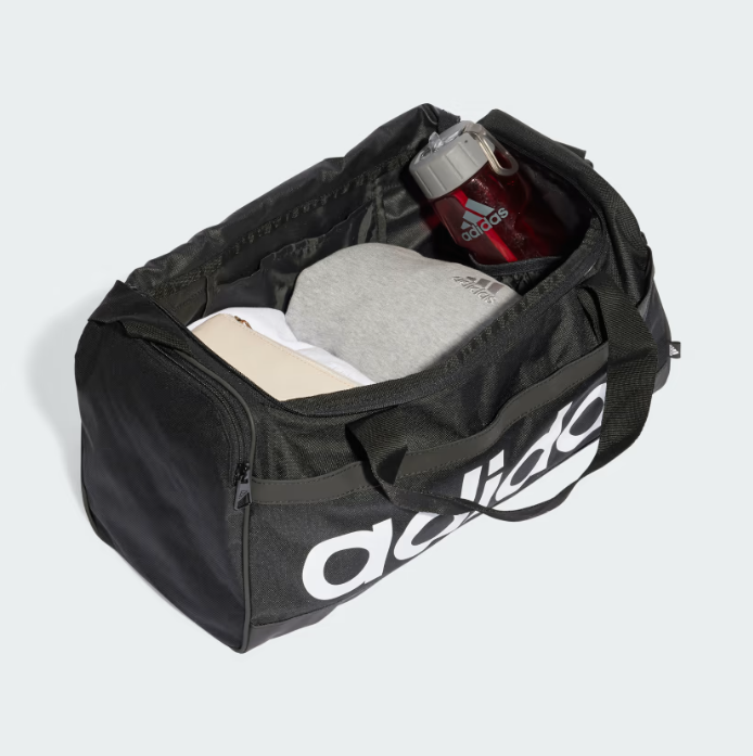 AE-A7 (Adidas essentials small duffel bag black/white) 102492646