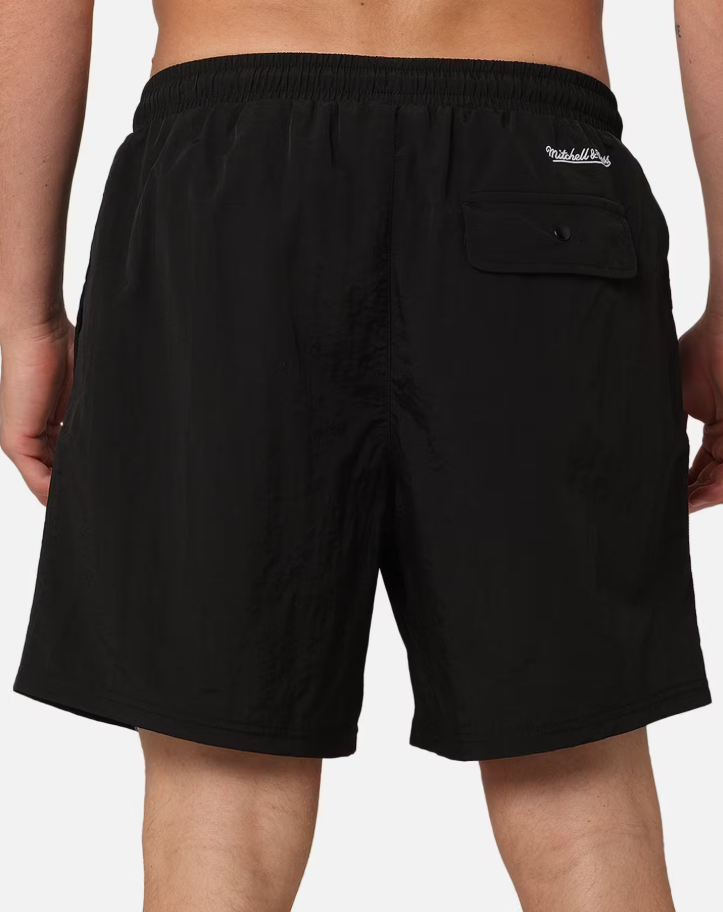 MNA-L39 (Mitchell & ness champs lakers nylon shorts black) 112493478