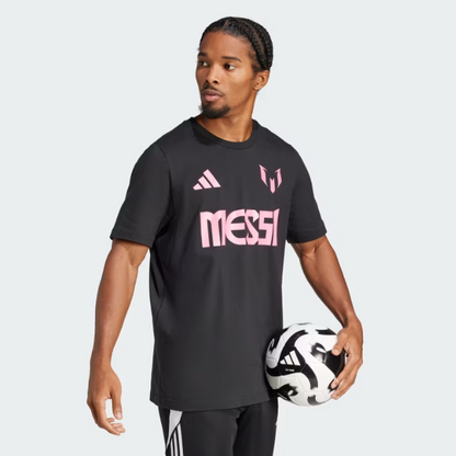 AA-C26 (Adidas messi name & number graphic tee black) 122493370