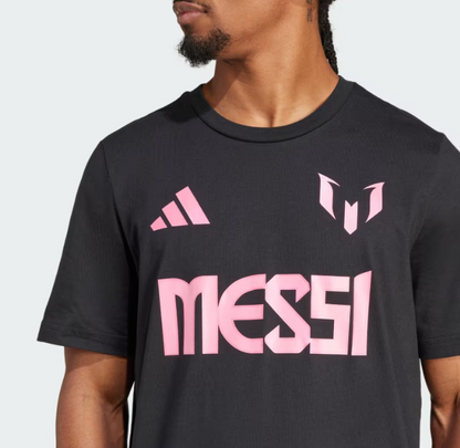 AA-C26 (Adidas messi name & number graphic tee black) 122493370