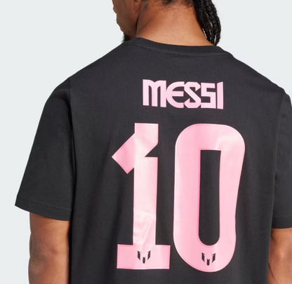 AA-C26 (Adidas messi name & number graphic tee black) 122493370