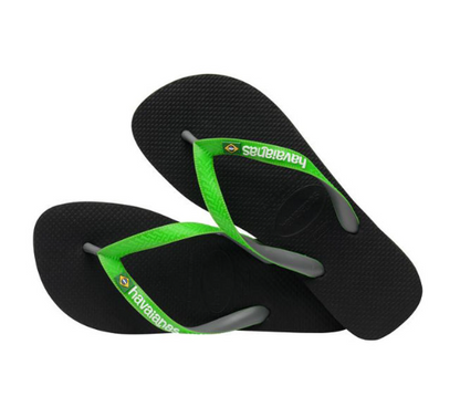 HA-L7 (Havaianas brazil mix black/lime green) 122492043