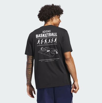 AA-K26 (Adidas basket ball t-shirt black) 122493070