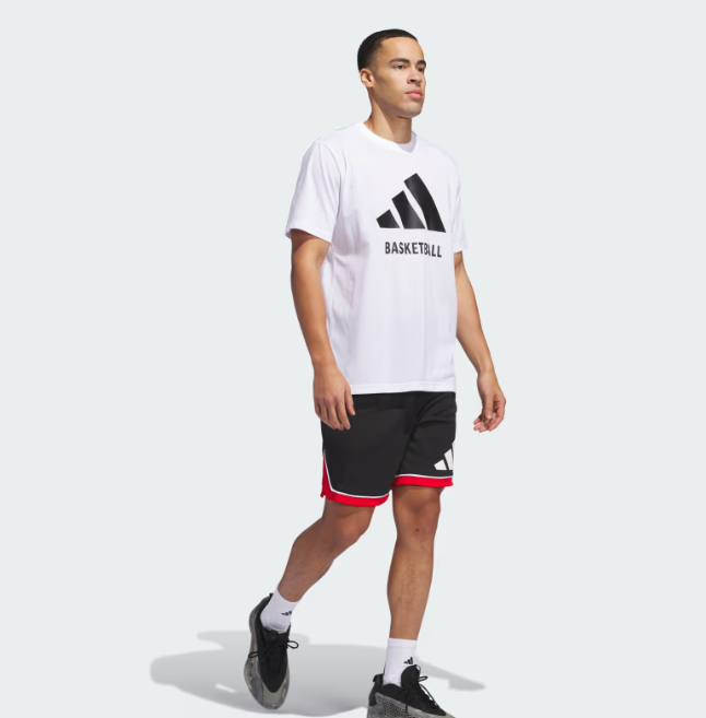 AA-L26 (Adidas basket ball t-shirt white) 122493070