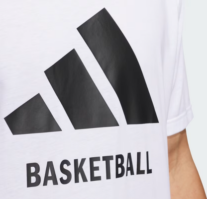 AA-L26 (Adidas basket ball t-shirt white) 122493070