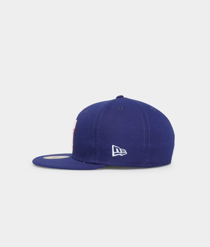 NEC-E61 (New era 5950 side patch official team colours texas rangers fitted hat) 122491191