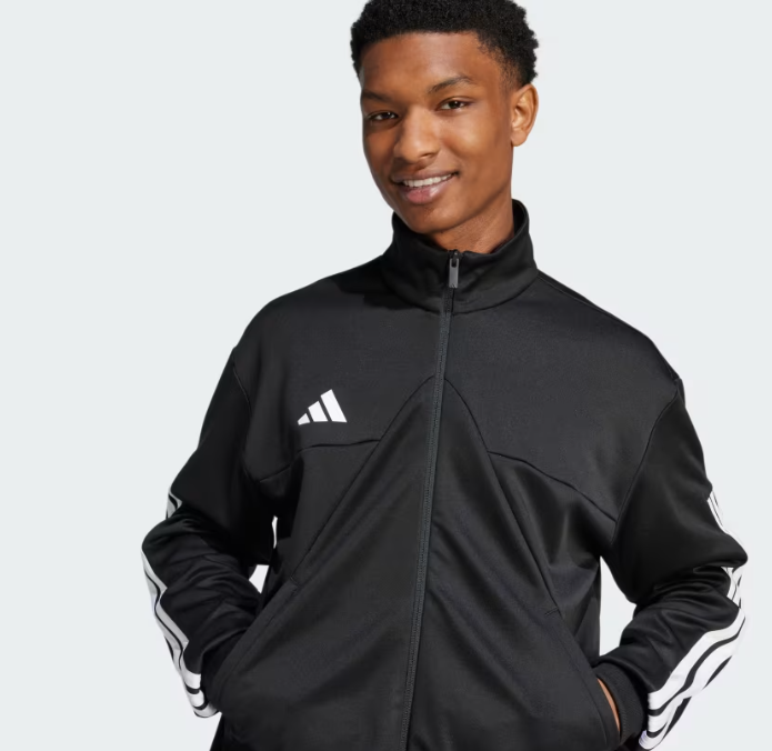 AA-P26 (Adidas tiro track full zip jacket black/white) 122493610