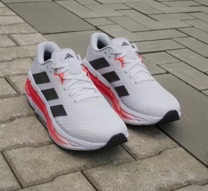 A-K70 (Adidas adistar 3 shoes white/black/solar red) 125910580