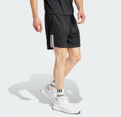 AA-W26 (Adidas serona aeroready cut 3-stripes shorts black/white) 12592815