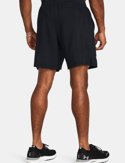 UAA-I14 (Under armour mens launch 7" shorts black/reflective) 22593043