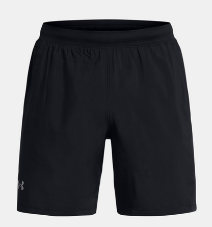 UAA-I14 (Under armour mens launch 7" shorts black/reflective) 22593043