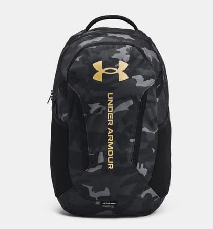 UAE-E14 (Under armour unisex hustle 6.0 backpack black/metallic gold) 22593913