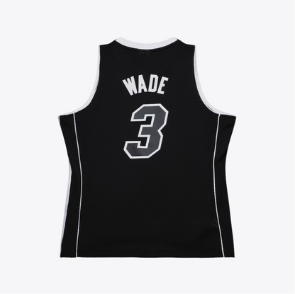 MNA-U41 (Mitchell & ness  dwyane wade #3 jersey 2011 miami heat black) 22598260