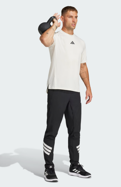 AA-G27 (Adidas icon 3-stripes woven joggers black/white) 32595292