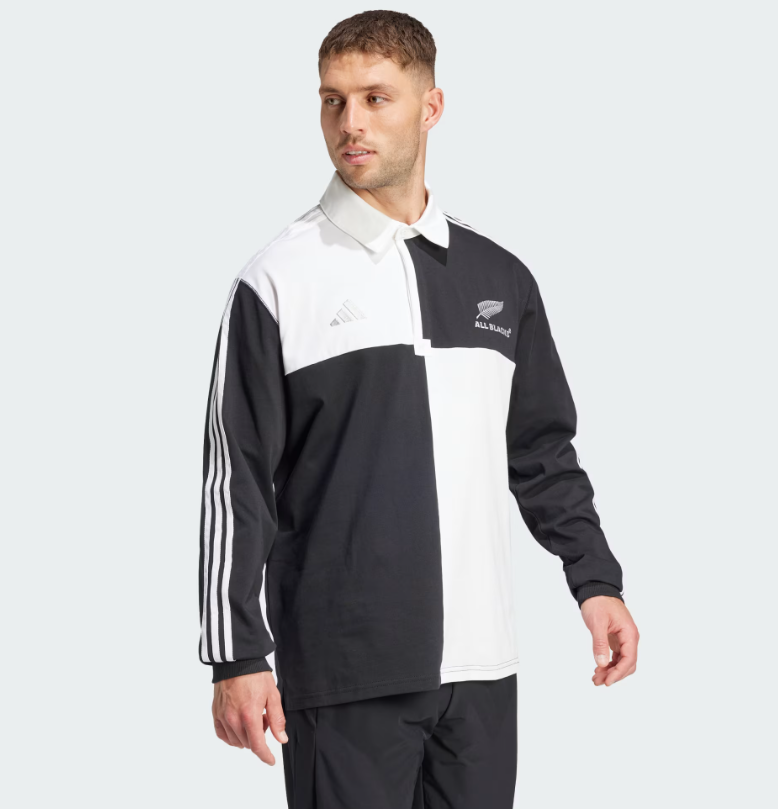 AA-I27 (Adidas all blacks rugby culture jersey black/white) 32594835