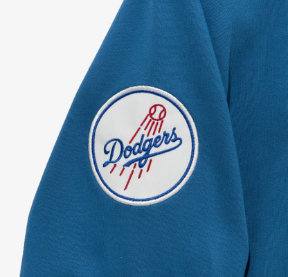NEA-Q11 (New era mlb logo select team lettering los angeles dodgers hoodie light royal) 52597000