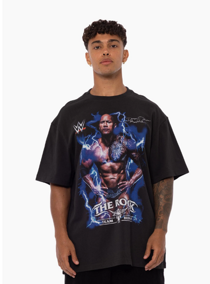 MNA-Z43 (Mitchell & ness the rock final boss t-shirt faded black) 52593478