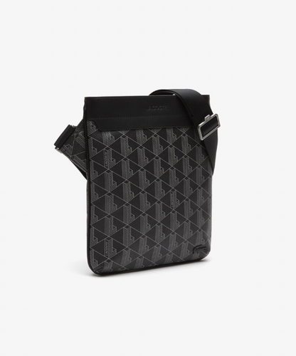 LCE-V (Lacoste the blend monogram print shoulder bag black/grey) 62598804