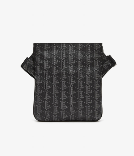 LCE-V (Lacoste the blend monogram print shoulder bag black/grey) 62598804