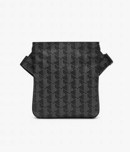 LCE-V (Lacoste the blend monogram print shoulder bag black/grey) 62598804