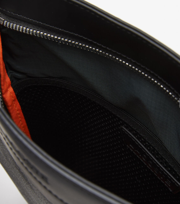 LCE-V (Lacoste the blend monogram print shoulder bag black/grey) 62598804