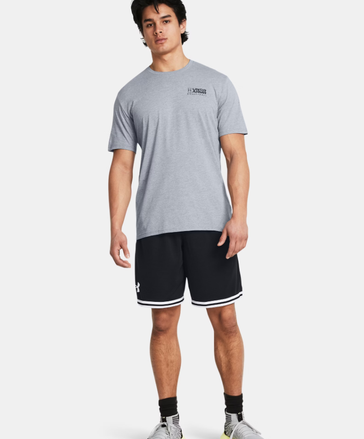 UAA-P15 (Under armour mens perimeter shorts black/white) 72593043