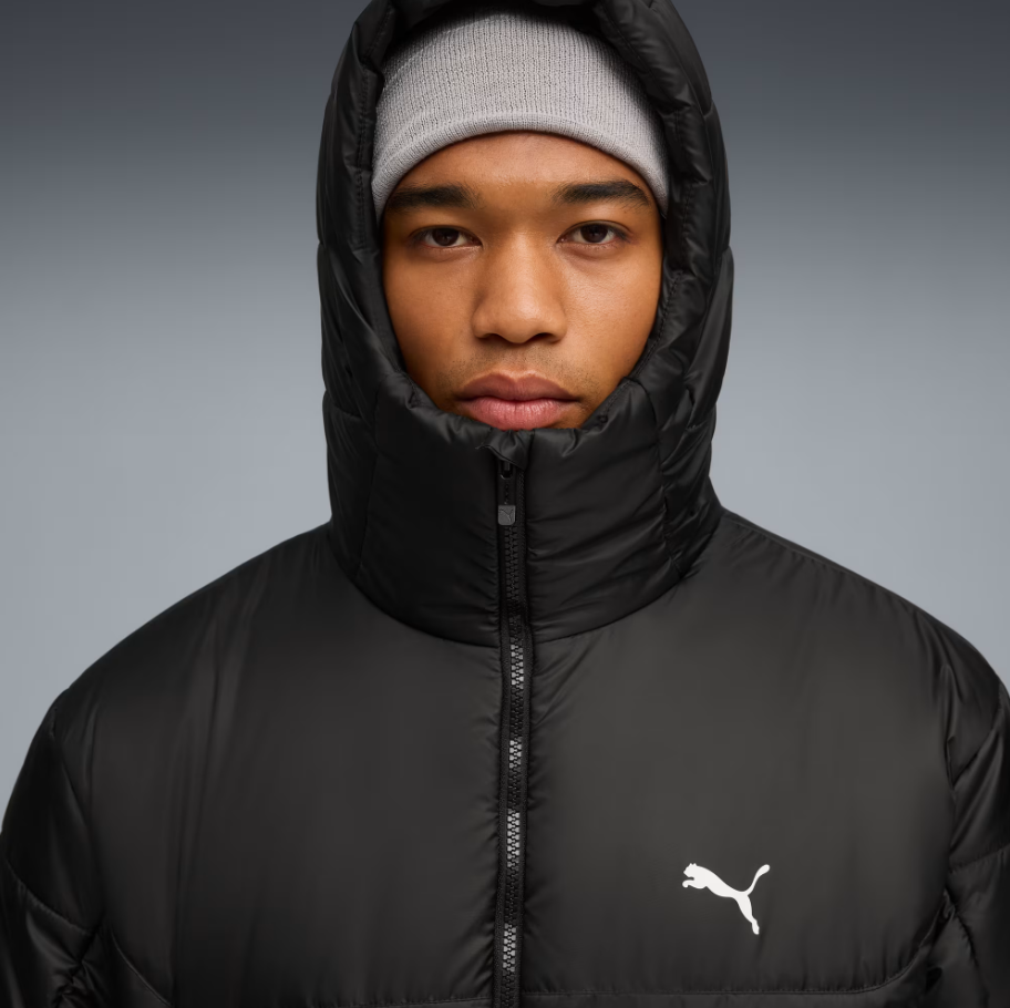 PA-I12 (Puma essentials hooded insulated jacket black) 72597500