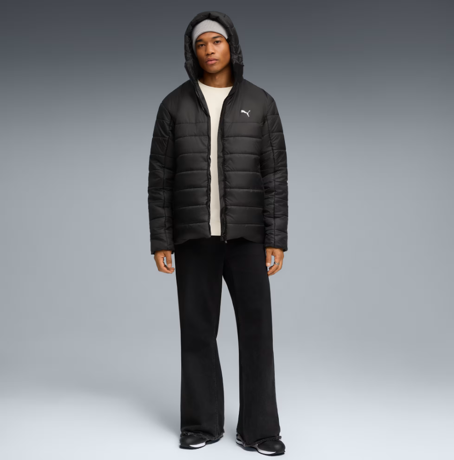 PA-I12 (Puma essentials hooded insulated jacket black) 72597500