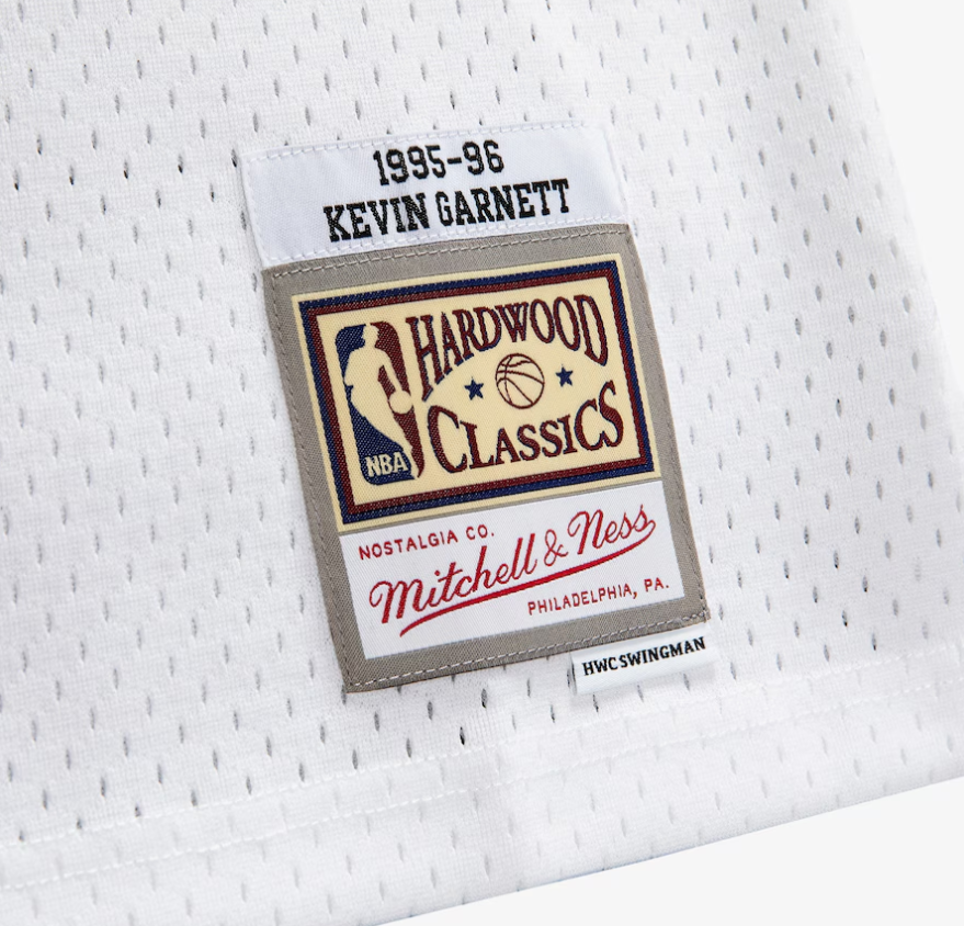 MNA-H44 (Mitchell & ness swingman jersey timberwolves garnett 95-96 home jersey white) 72598260