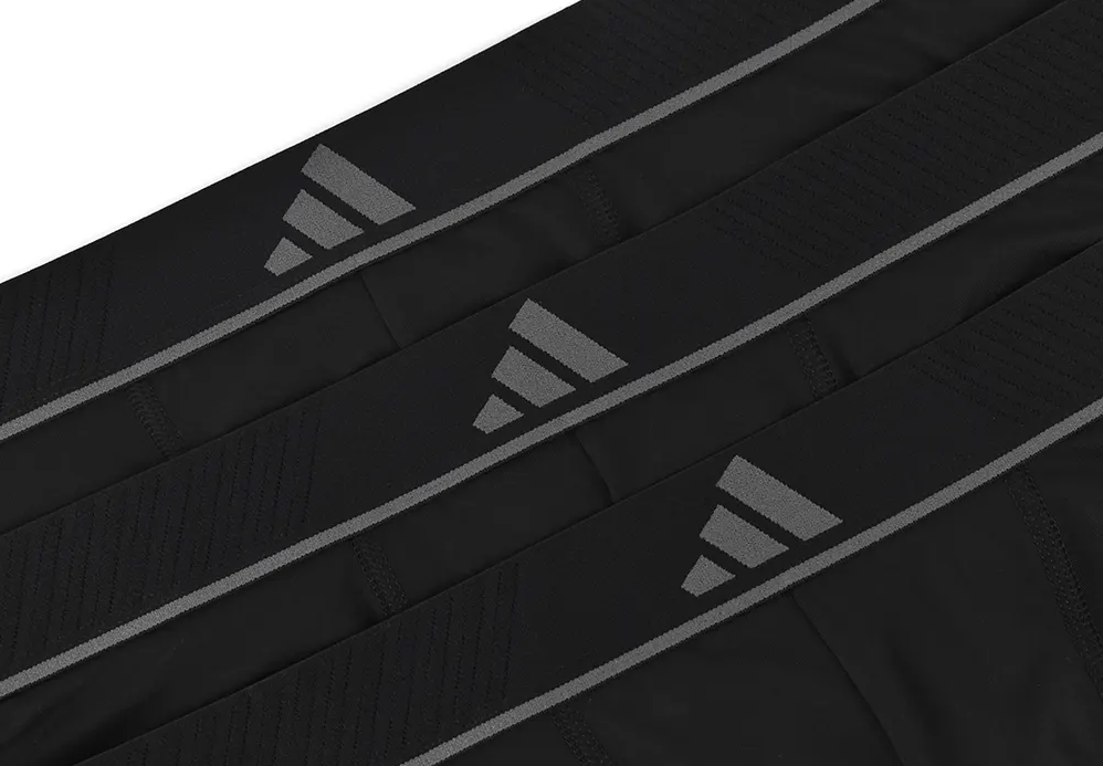 AA-W28 (Adidas 3 pack active micro flex eco trunk underwear black) 72593909