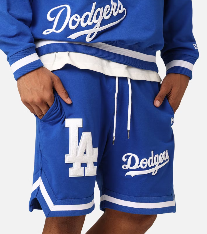 NEA-R8 (New era oversize higher grade los angeles dodgers shorts bright blue/team colours) 52496500