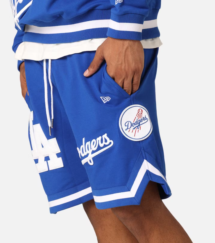 NEA-R8 (New era oversize higher grade los angeles dodgers shorts bright blue/team colours) 52496500