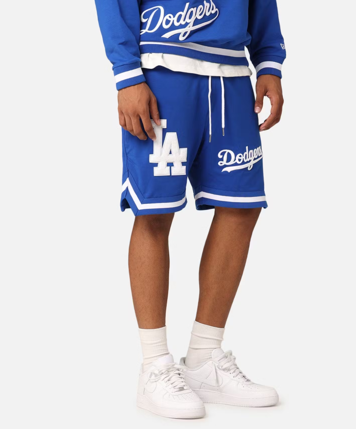 NEA-R8 (New era oversize higher grade los angeles dodgers shorts bright blue/team colours) 52496500