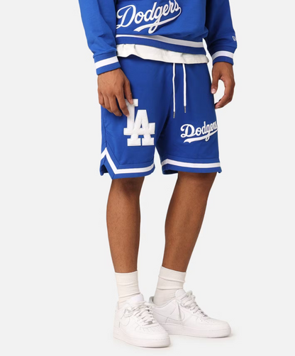 NEA-R8 (New era oversize higher grade los angeles dodgers shorts bright blue/team colours) 52496500