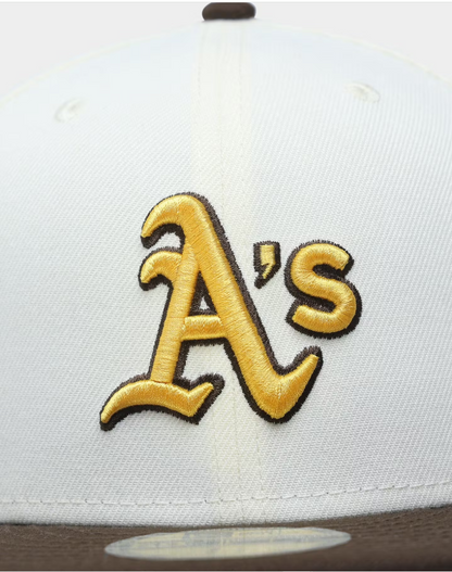 NEC-U65 (New era 5950 oakland athletics chrome cereal/walnut UV fitted hat) 72593200