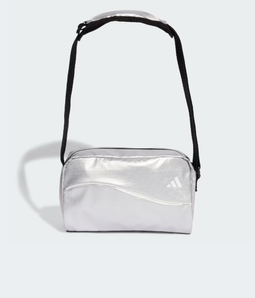 AE-G8 (Adidas glow mini duffel bag metallic silver/white) 72592815