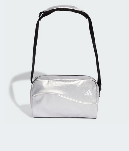 AE-G8 (Adidas glow mini duffel bag metallic silver/white) 72592815