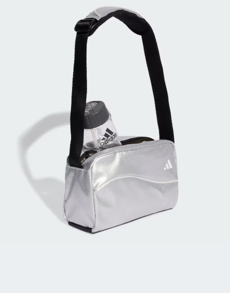 AE-G8 (Adidas glow mini duffel bag metallic silver/white) 72592815