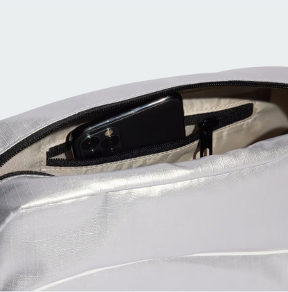 AE-G8 (Adidas glow mini duffel bag metallic silver/white) 72592815