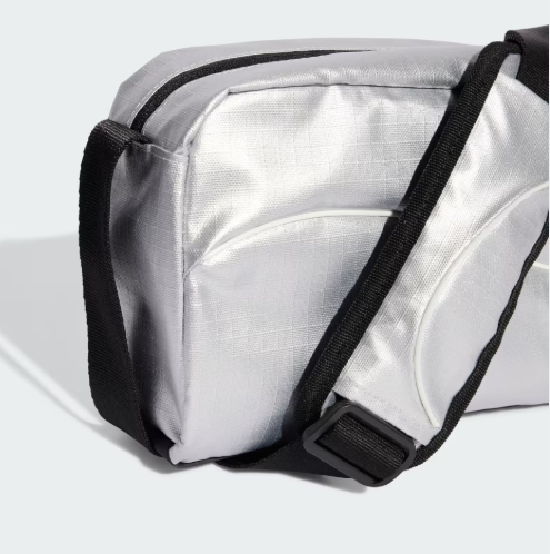 AE-G8 (Adidas glow mini duffel bag metallic silver/white) 72592815