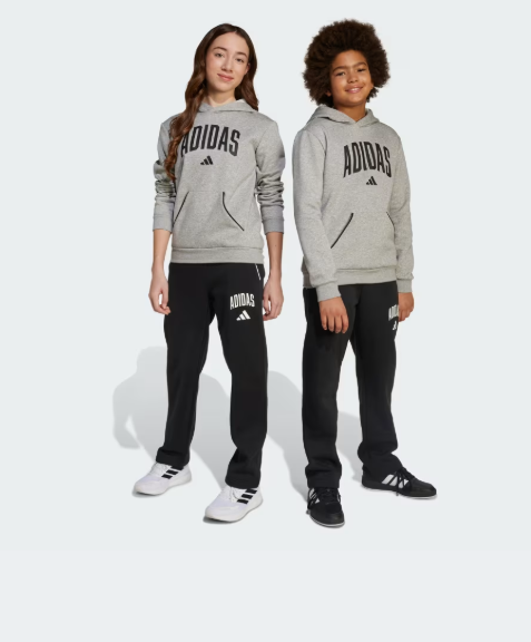 AA-D29 (Adidas essentials collegiate typography pant black/white) 72593585